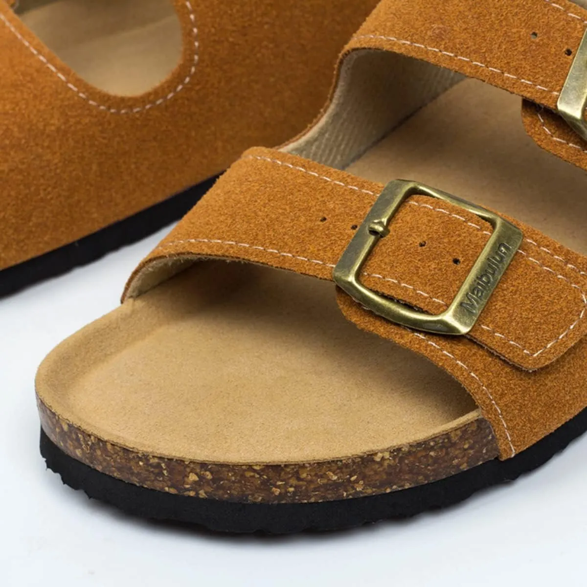 Ciuyurra Women Fashion Cork Sandals low-heel