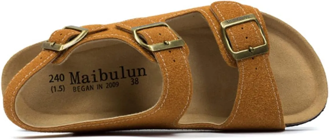 Ciuyurra Women Fashion Cork Sandals low-heel
