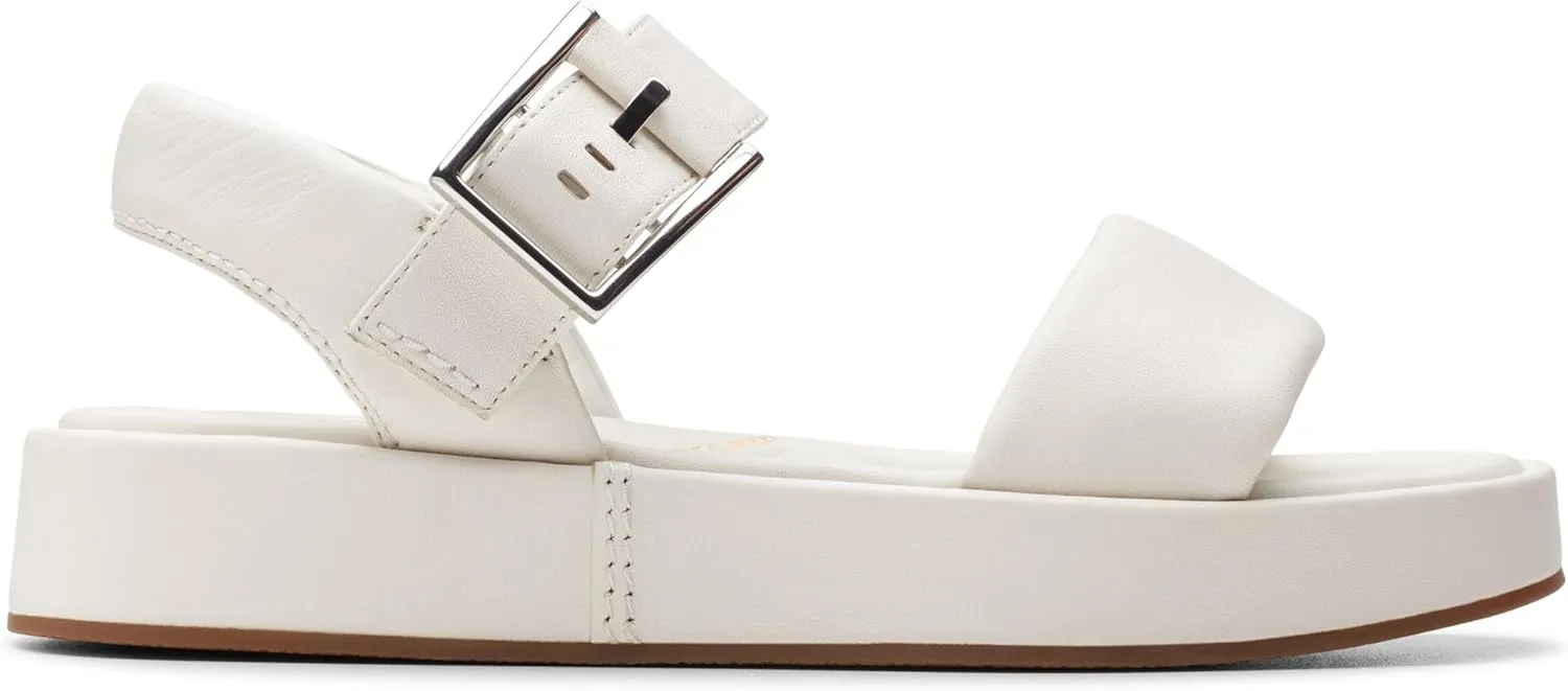 Clarks Womens Alda Strap Leather Sandals