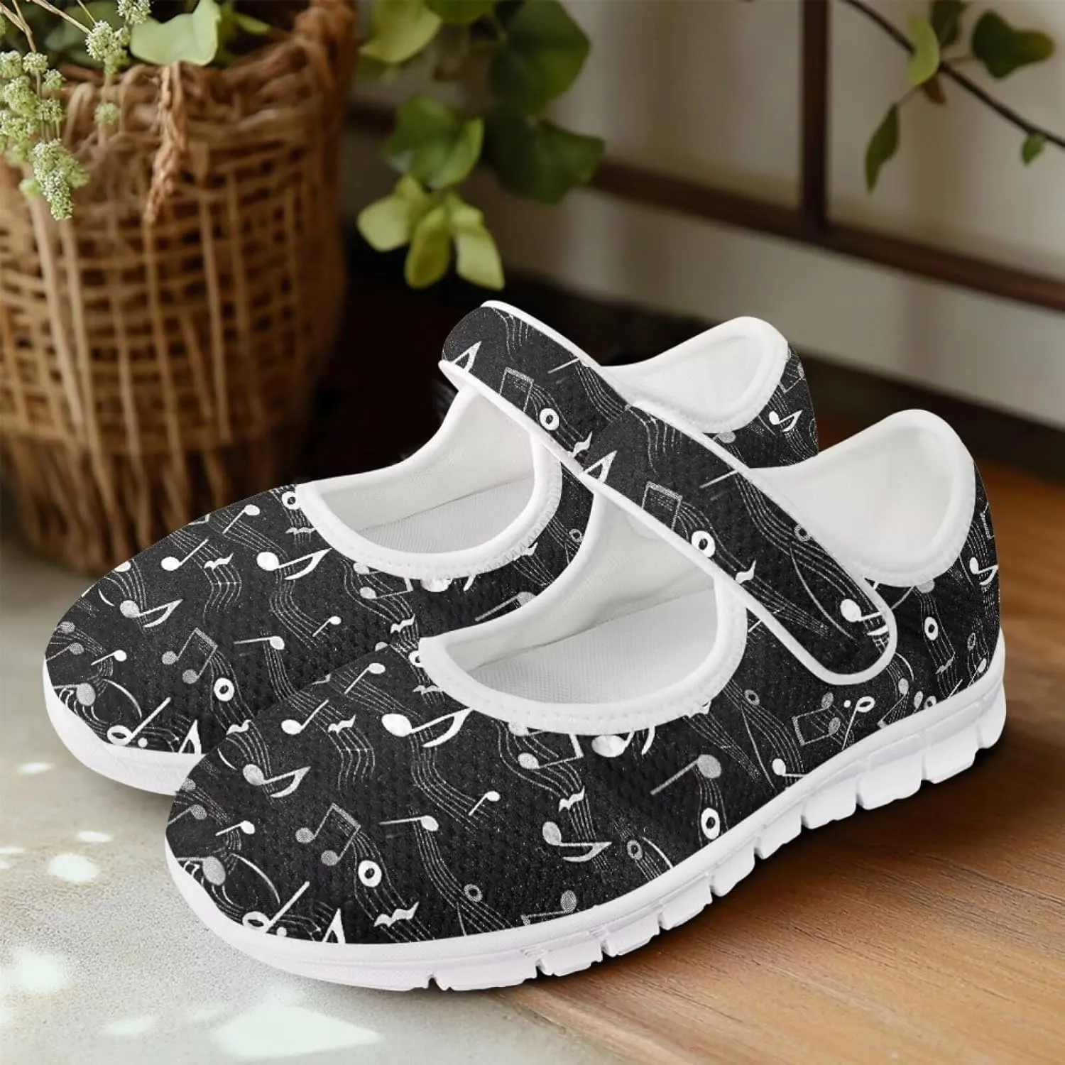 Coloranimal Flats for Women Slip On Shoes Mary Jane Shoes with Anti Skid Sole Casual Flat Shoes Dressy Comfortable Round Toe Ankle Shoes