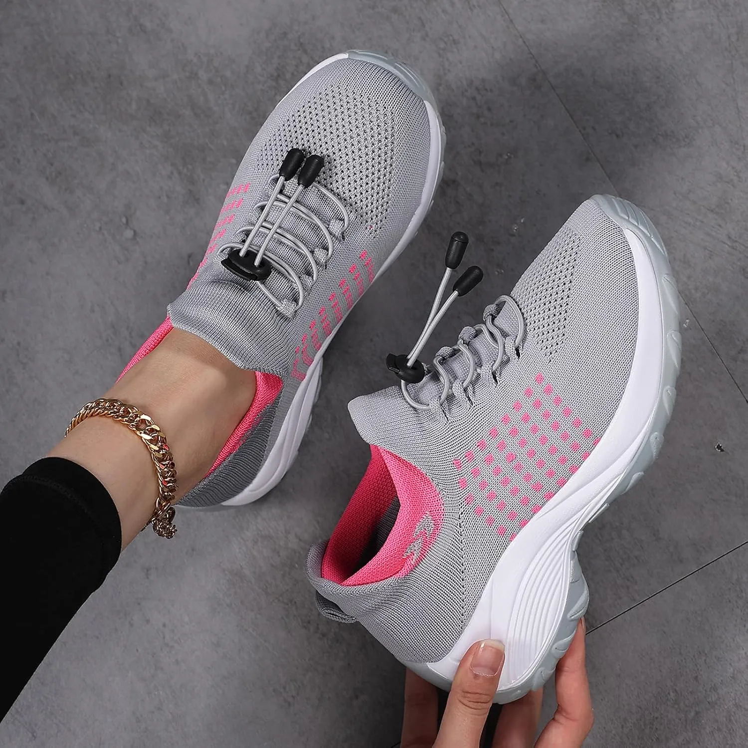 Comfort Wear Orthowear Shoes for Women Men, Unisex Orthopedic Shoes for Women Breathable Comfortable Plantar Fasciitis Ortho Sneakers Running Walking Non Slip Stretch Cushion Comfortwear Shoe