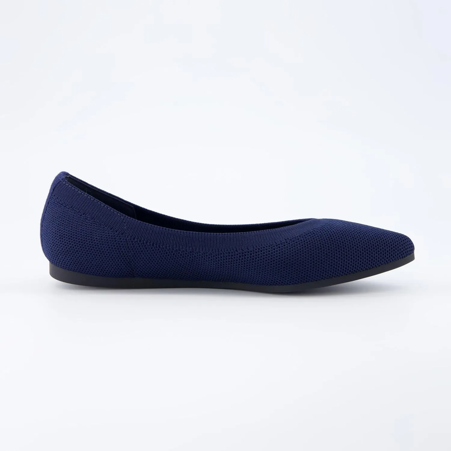 CUSHIONAIRE Women's Surrey Knit Flat with  Memory Foam, Wide Widths Available