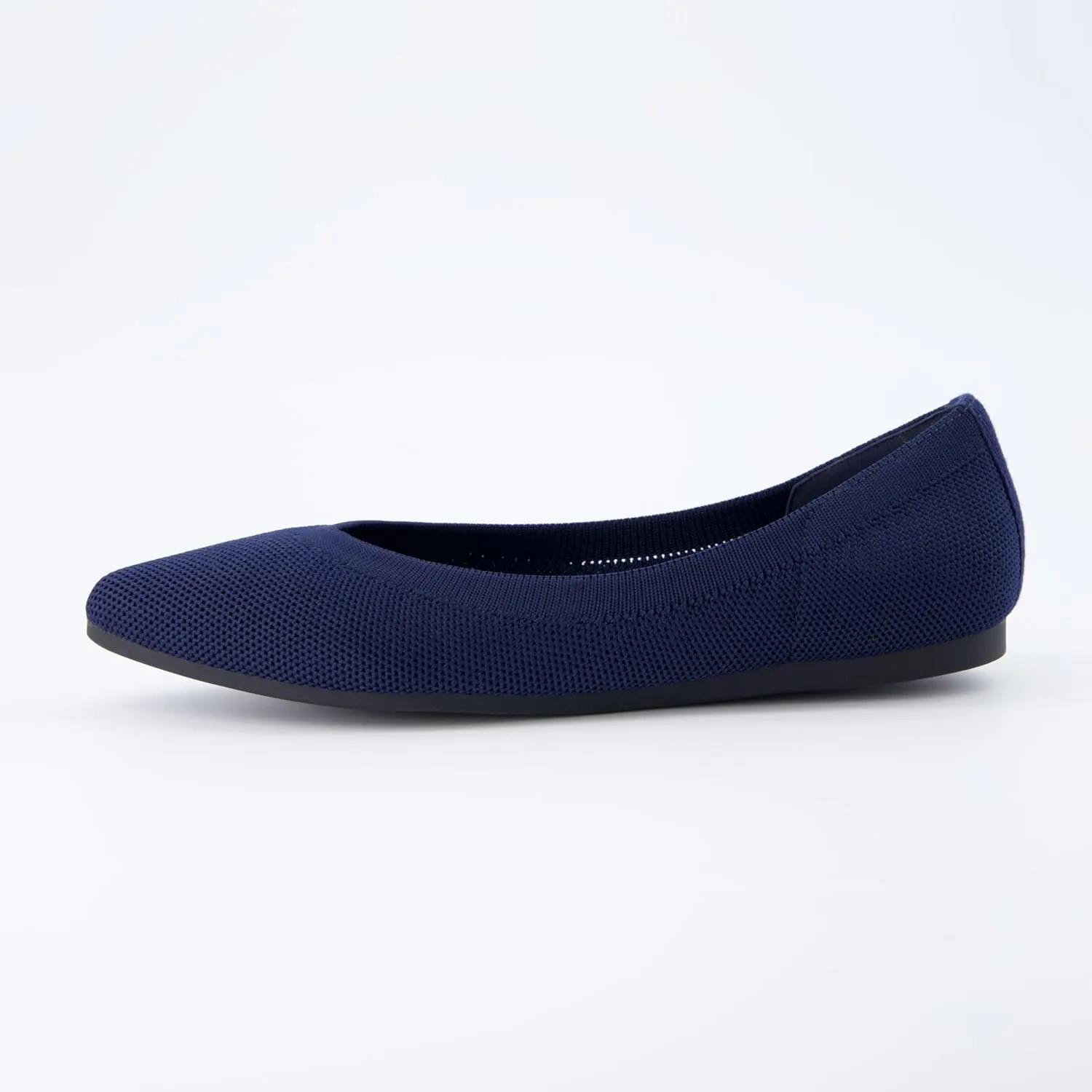 CUSHIONAIRE Women's Surrey Knit Flat with  Memory Foam, Wide Widths Available