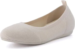 CUSHIONAIRE Women's Whiz Hidden Wedge Knit Flat with  Memory Foam and Wide Widths Available