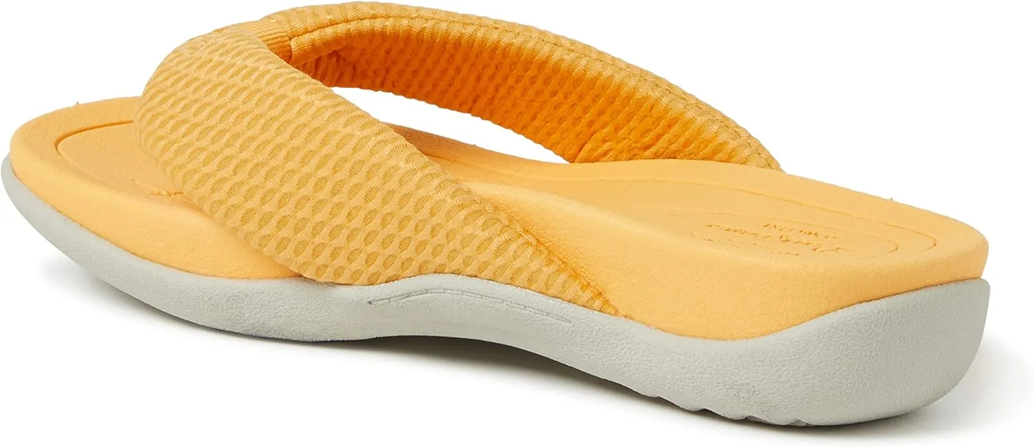 Dearfoams Women's Original Comfort Olivia Thong Flip Flop Sandal with Arch Support