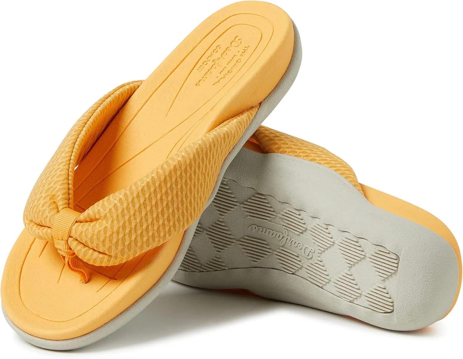 Dearfoams Women's Original Comfort Olivia Thong Flip Flop Sandal with Arch Support