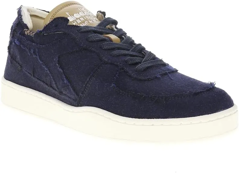 Diadora Mens Mi Basket Row Cut Italy Valdilana Lace Up Sneakers Shoes Casual - Grey
