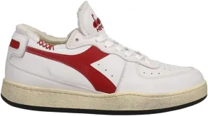 Diadora Mens Mi Basket Row Cut Lace Up Sneakers Shoes Casual - White