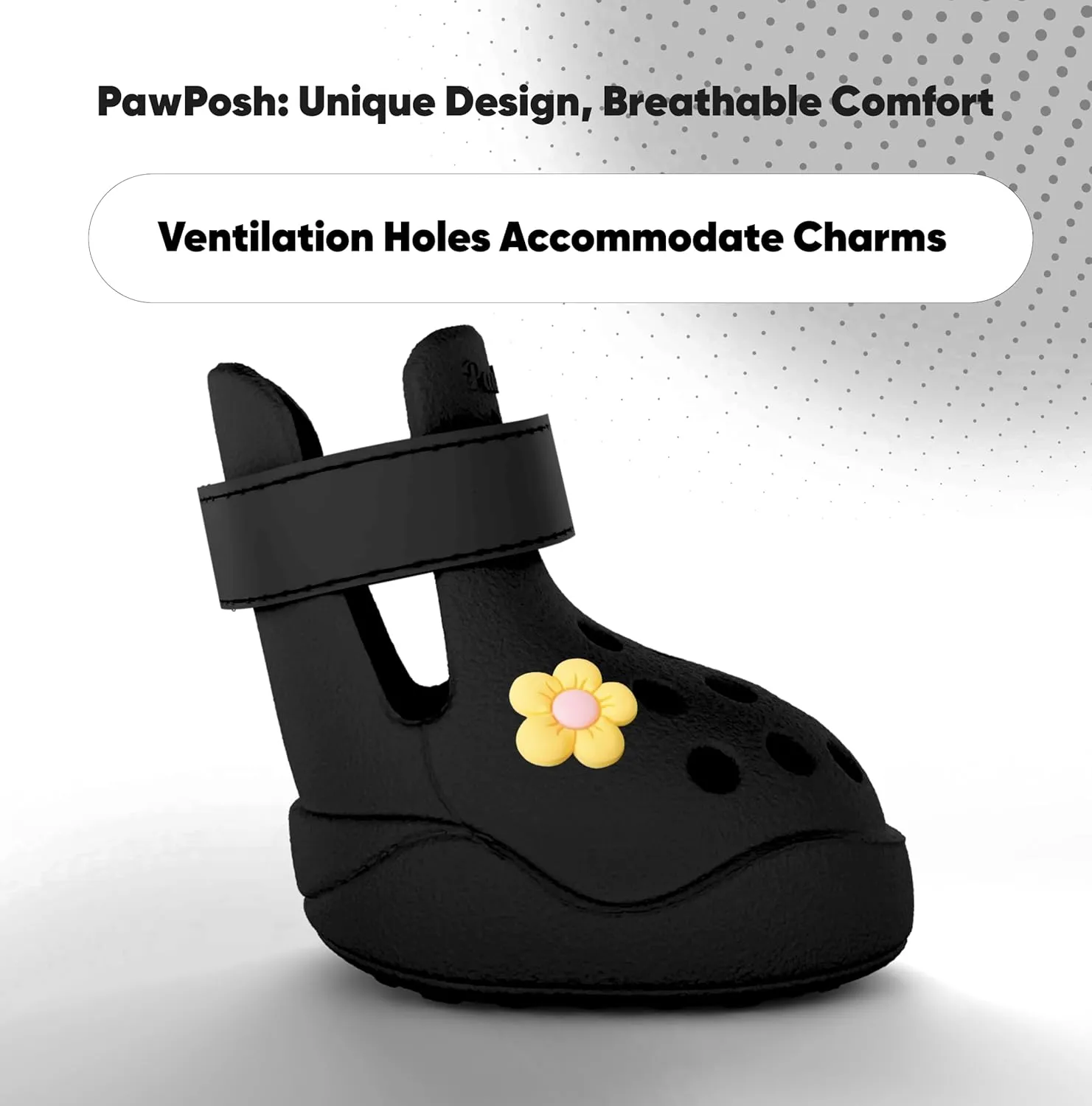 Dog Shoes: Non-Slip Waterproof Sandals for Hot Pavement, Breathable Perforated Boots, Large/Medium/Small Sizes, Ideal Paw Protector, Outdoor Clog Booties (Black, Size 3: (2.09’’x1.61’’)(L*W))
