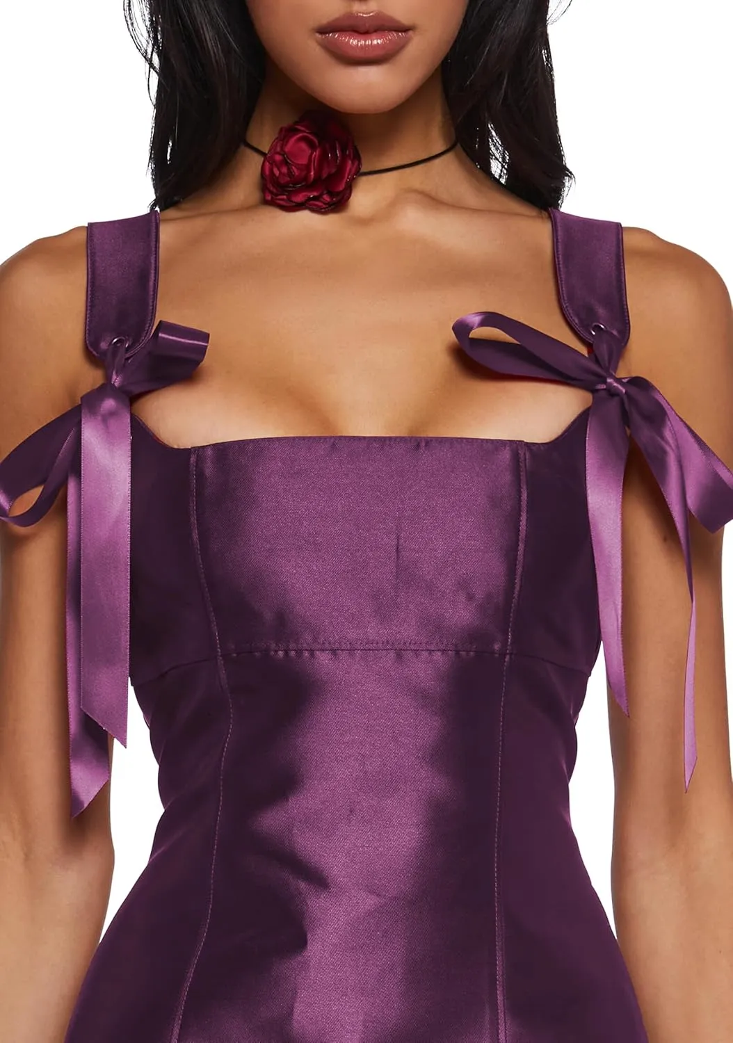 Dolls Kill Pixie Stardust Mini Dress by Current Mood - Taffeta Dress with Fit and Flare Silhouette