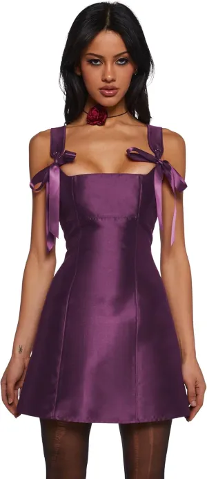Dolls Kill Pixie Stardust Mini Dress by Current Mood - Taffeta Dress with Fit and Flare Silhouette