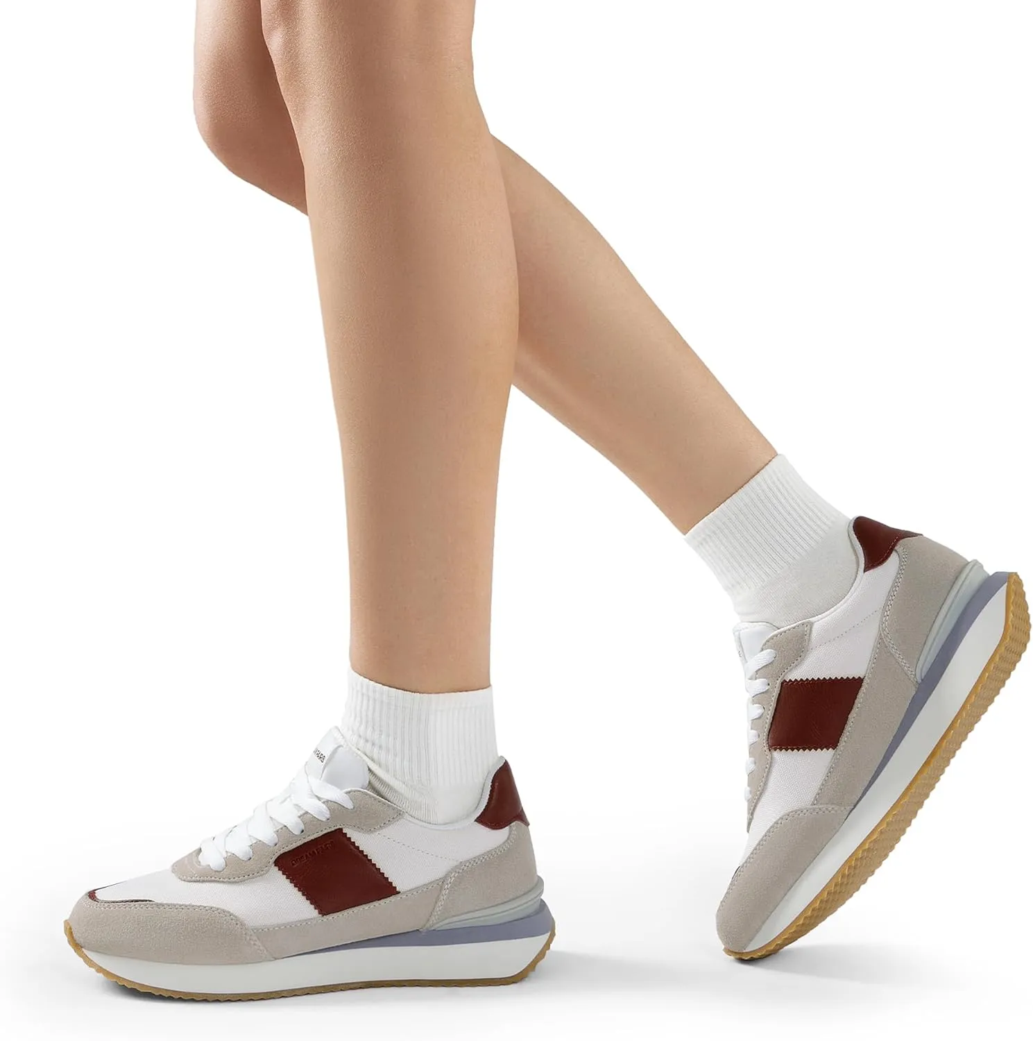 DREAM PAIRS Women Fashion Sneakers Walking Tennis Sports Athletic Comfortable Lightweight Running Lace Up Retro Classic Casual Sneaker