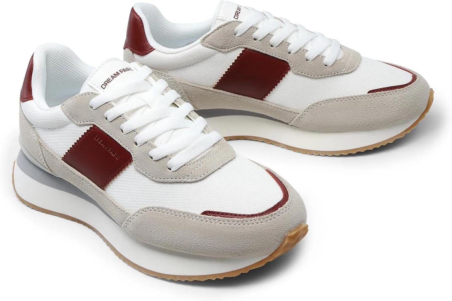 DREAM PAIRS Women Fashion Sneakers Walking Tennis Sports Athletic Comfortable Lightweight Running Lace Up Retro Classic Casual Sneaker