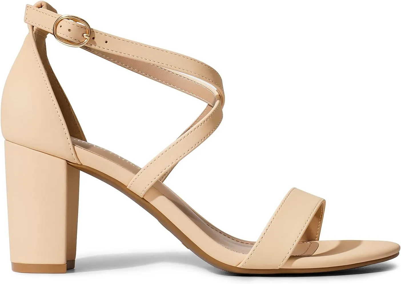 DREAM PAIRS Women’s Ankle Strap Dress Low Chunky Block Open Toe Heel Sandals for Party Wedding