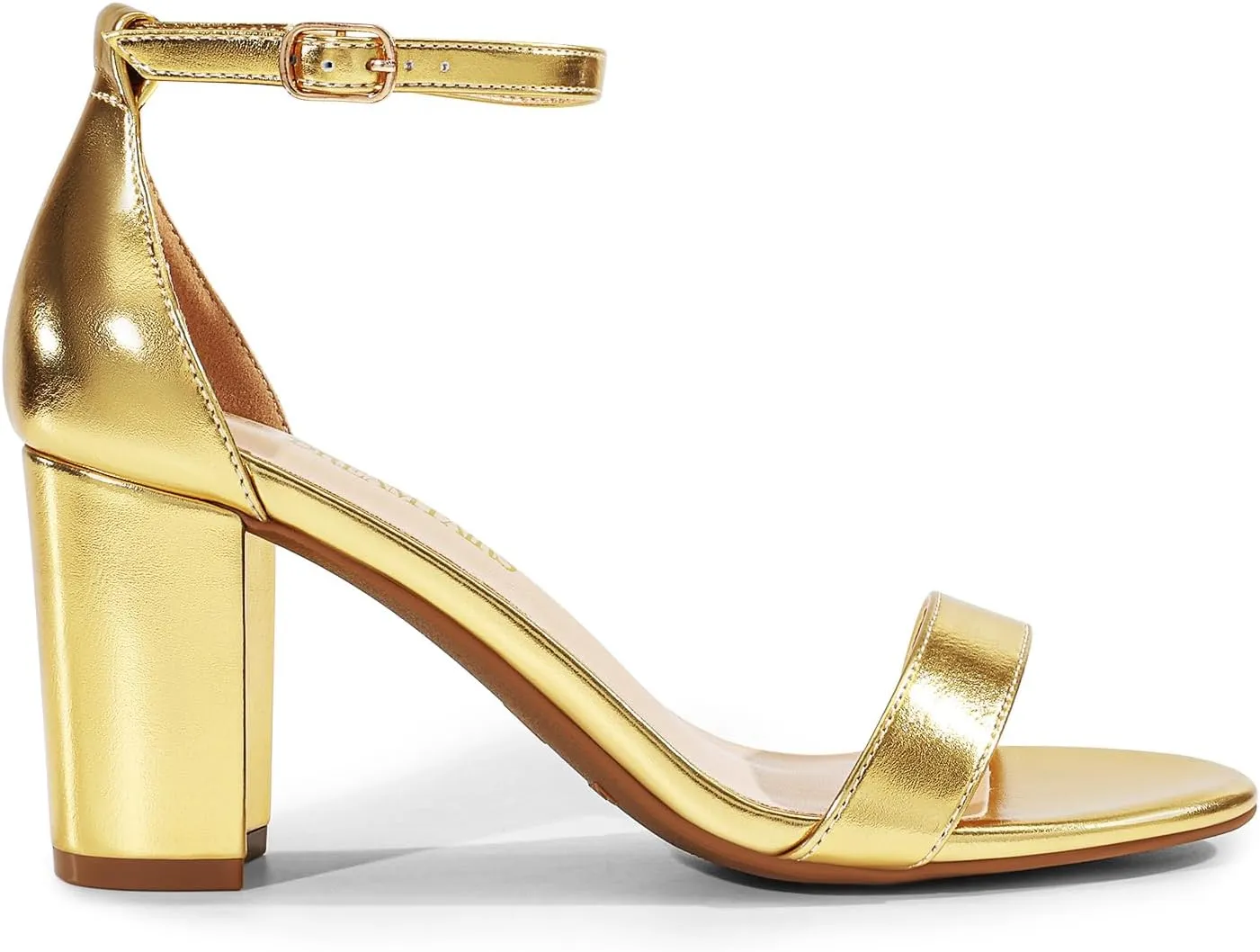 DREAM PAIRS Women's Chunk Low Heel Pump Sandals