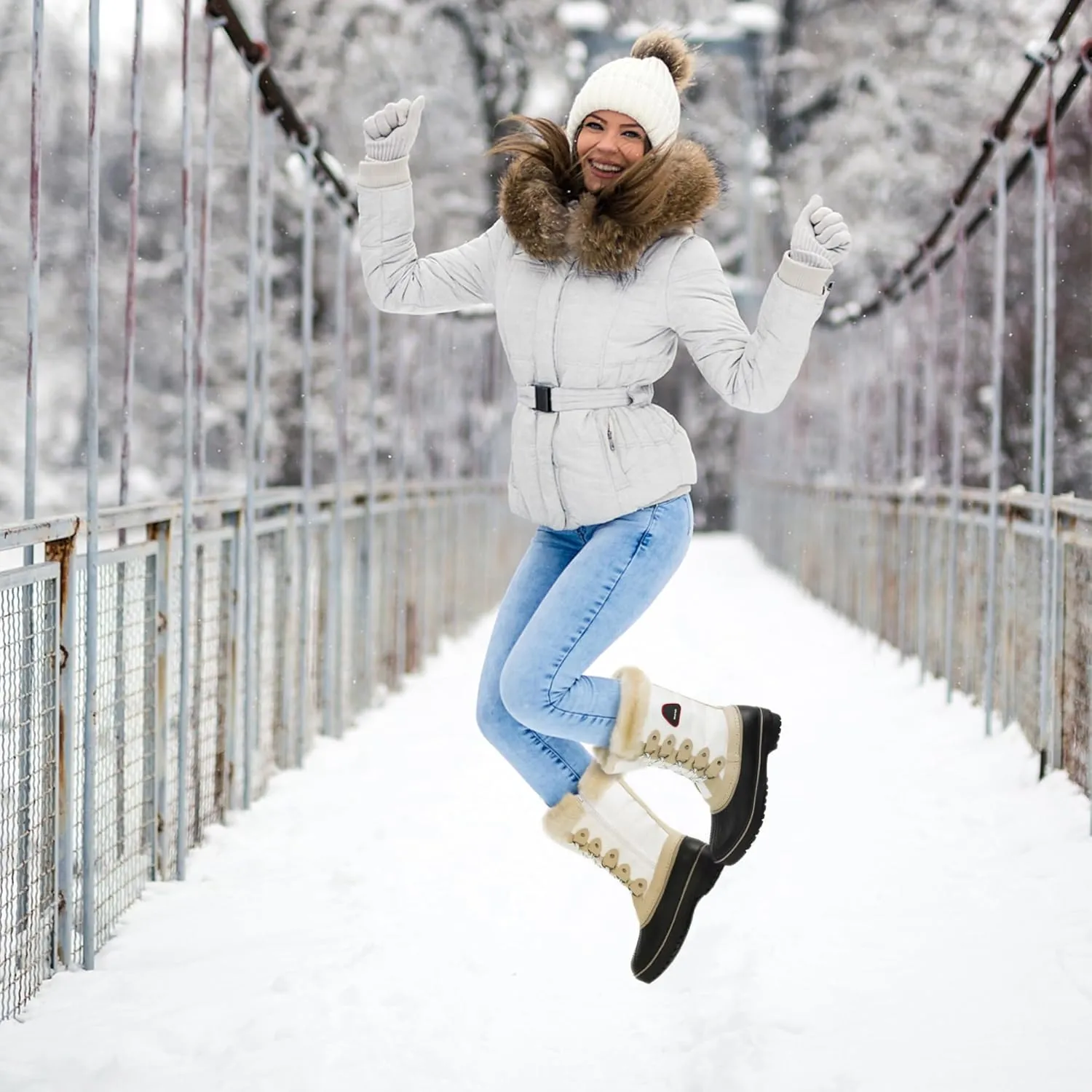 DREAM PAIRS Women's Snow Boots