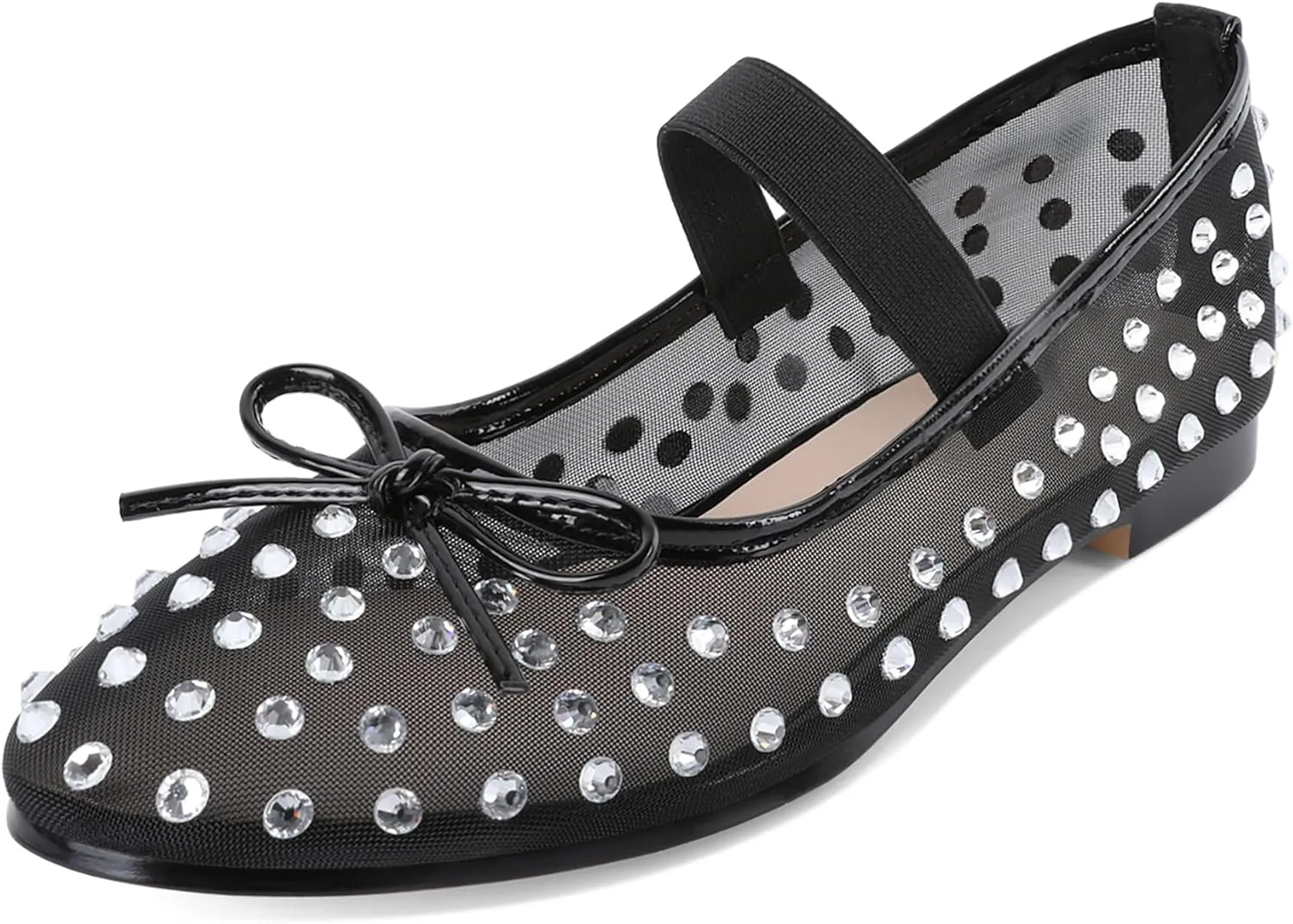 Eldof Flats Shoes Women Round Toe Slip On Ballet Flats Shoes for Dress Comfortable