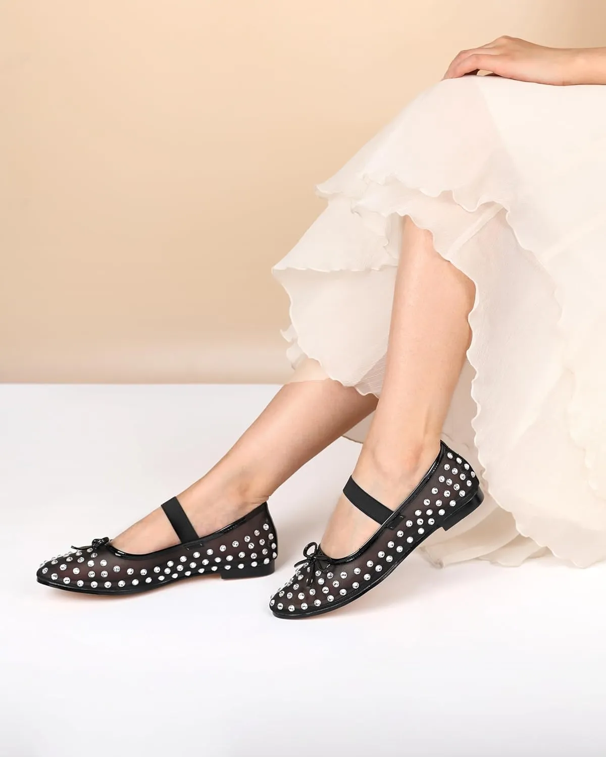 Eldof Flats Shoes Women Round Toe Slip On Ballet Flats Shoes for Dress Comfortable
