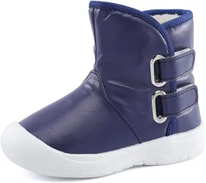 ESTAMICO Toddler Boys Gilrs Rubber Sole Warm Winter Snow Boots