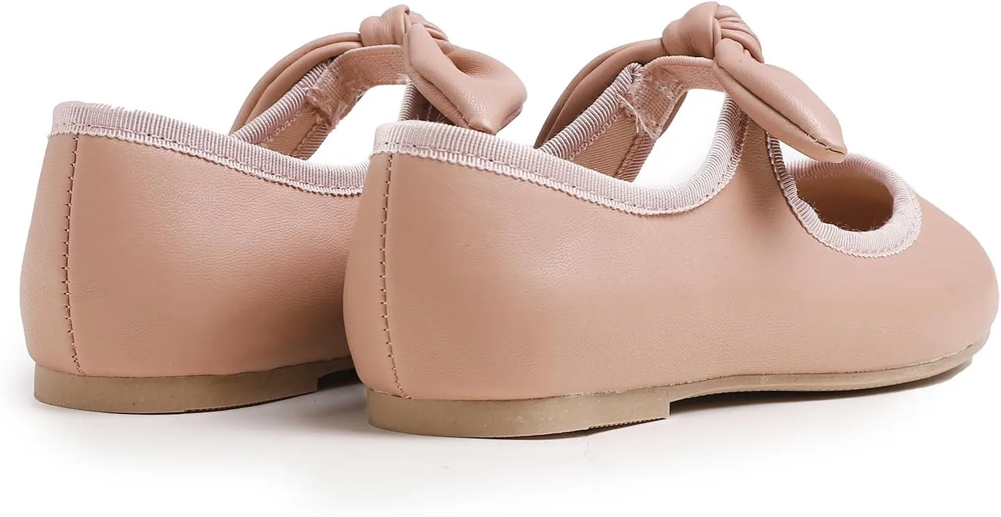 FEVERSOLE Girls Cute Dress Mary Jane Shoes Little Kids Casual Buckle Strap Flats