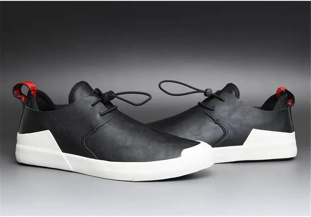 FMURY Men's Sneakers Man Casual Shoes Breathable Men Driving Shoes Big Size Office Footwear