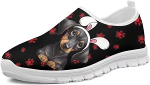 Forchrinse American Flag Sea Turtle Print Womens Flat Shoes Slip on Loafers Lightweight Patriotic Walking Shoes for Men Comfort Art Support Sneakers Breathable