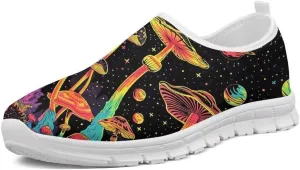 Forchrinse Blue Dolphin Tie Dye Mens Womens Walking Shoes Slip on Loafer Shoes Travel Causal Sport Sneakers Lightweight