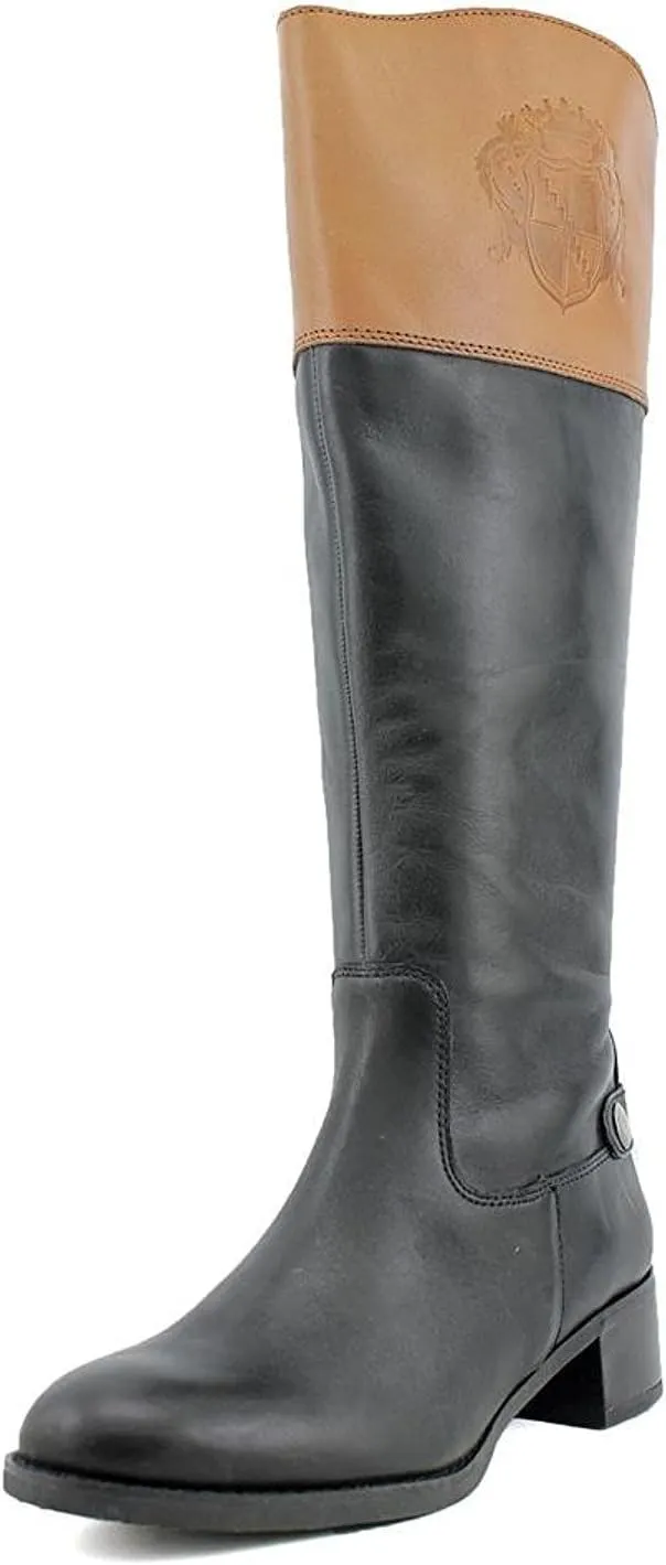 Franco Sarto Women's Chip Wide Calf Tall Riding Leather Boot