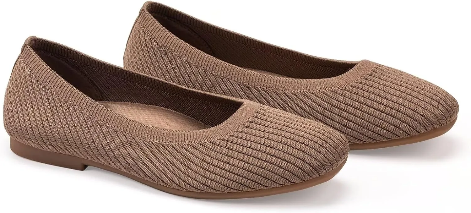 Frank Mully Women's Flats Square Toe Flats Comfortable Slip on Washable Ballet Flats Shoes for Women Dressy Work
