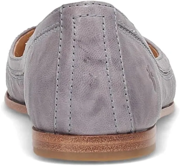 Frye Carson Ballet Flats for Women Featuring Premium Tumbled Leather with Leather Lining and Leather Outsole – 3/8" Heel