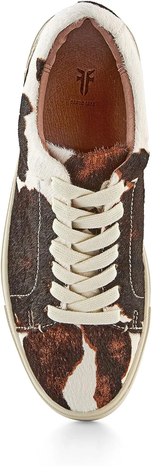 Frye Ivy Low Lace Sneakers for Women Crafted from Soft, Vintage Italian Leather with Removable Molded Footbed, Leather Lining, and Contrast White Rubber Outsoles
