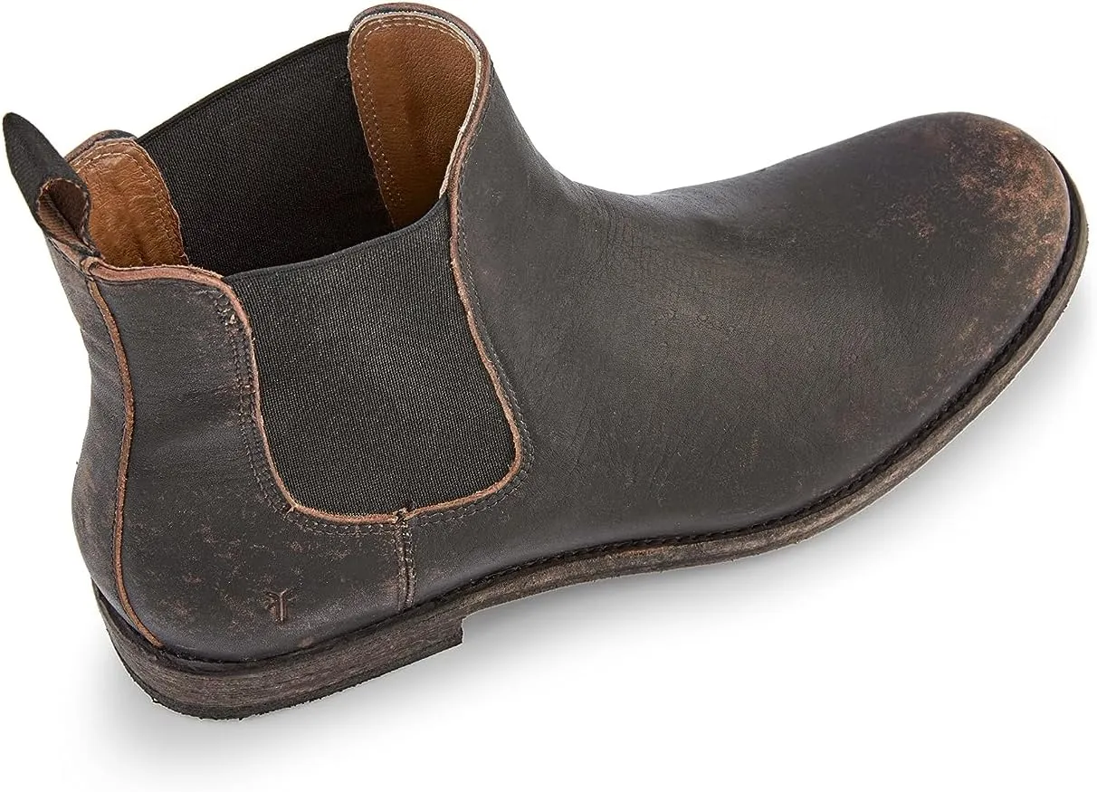 Frye Tyler Chelsea Boots for Men Designed with Flexible Blake Construction and Elasticated Side Panels, Comfort Footbed and Full Leather Lining – 6” Shaft Height