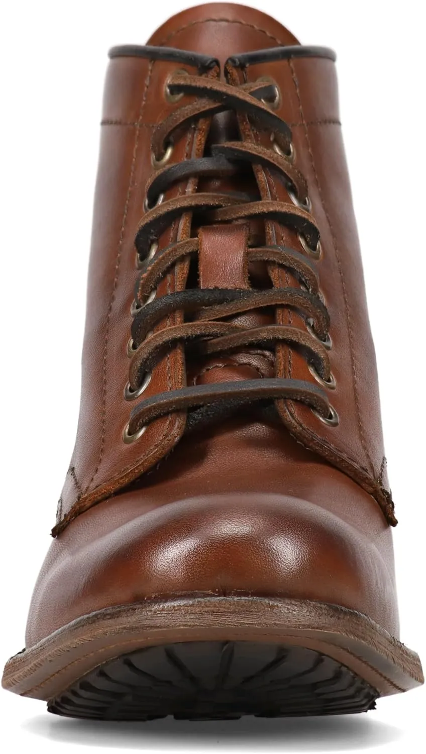 Frye Tyler Lace Up Boots for Men Crafted from Soft Vintage Leather with Blake Construction, Burnished Toe and Heel, and Rubber Inserts on Leather Soles – 5 ¾” Shaft Height