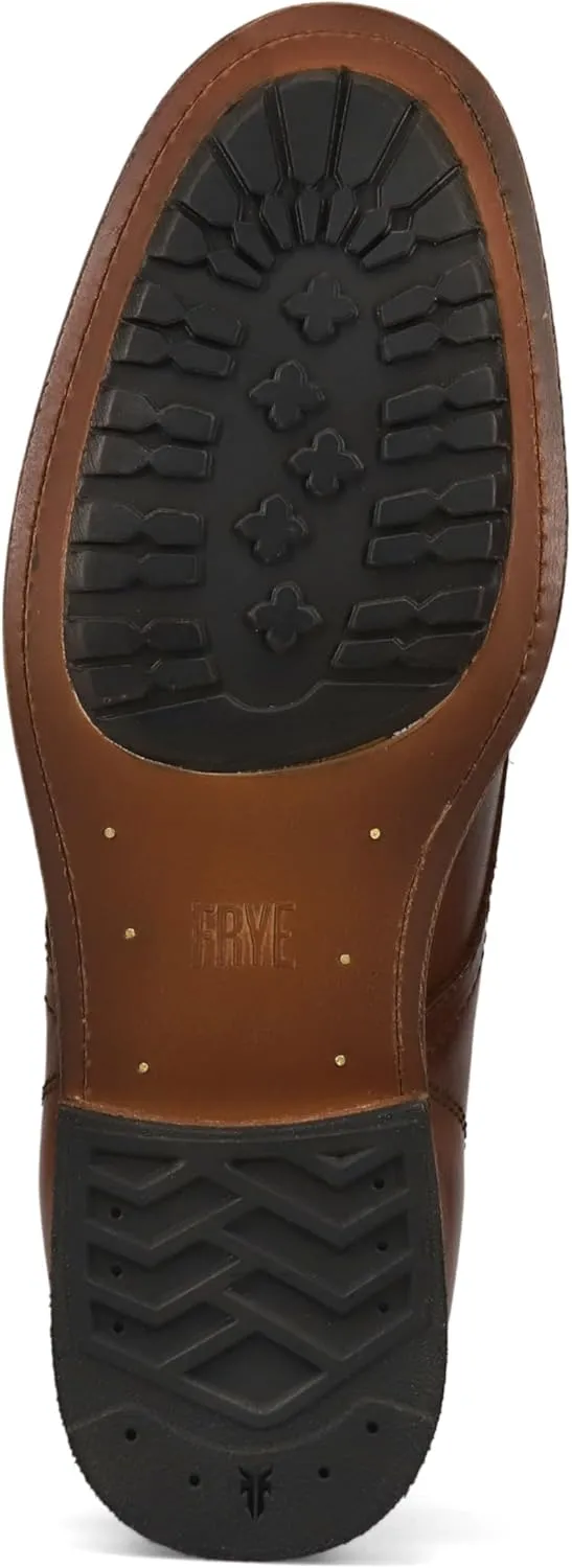Frye Tyler Lace Up Boots for Men Crafted from Soft Vintage Leather with Blake Construction, Burnished Toe and Heel, and Rubber Inserts on Leather Soles – 5 ¾” Shaft Height