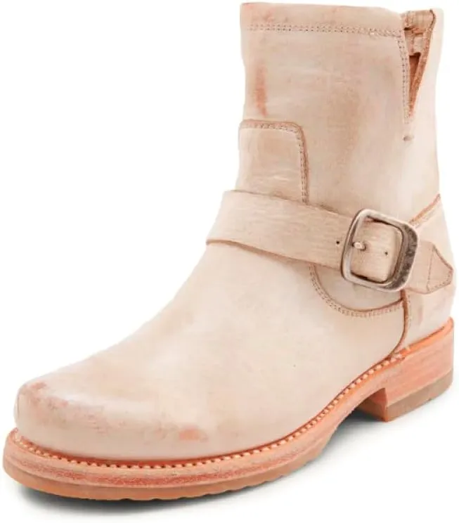 Frye Veronica Booties for Women Made from Full Grain Brush-Off Leather with Antique Metal Hardware and Waterproof, Hand-Stitched Goodyear Welt Construction