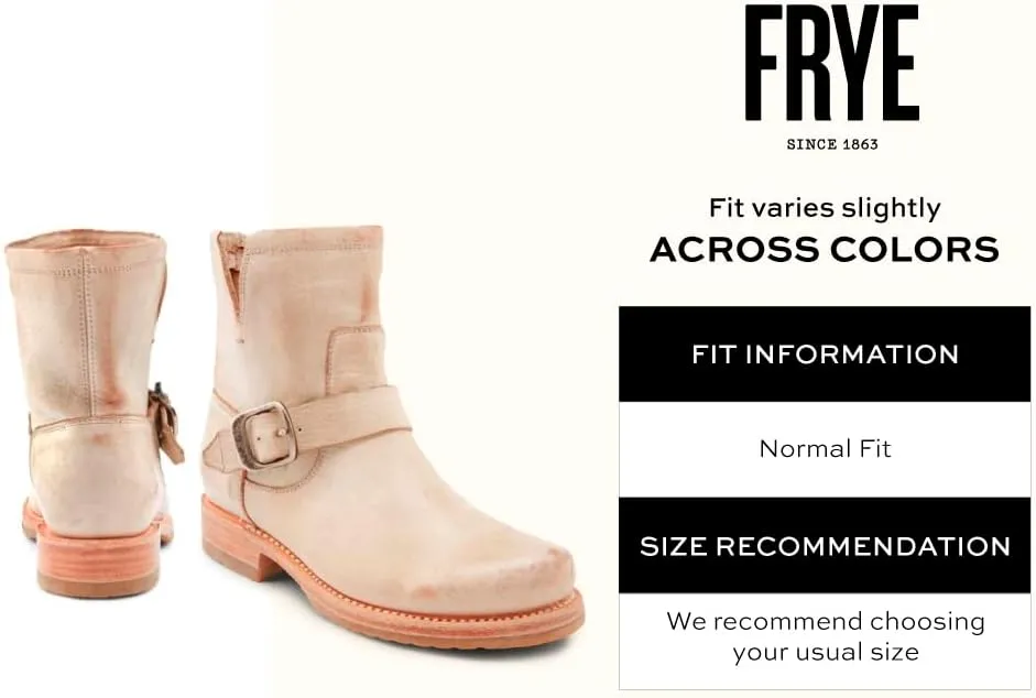 Frye Veronica Booties for Women Made from Full Grain Brush-Off Leather with Antique Metal Hardware and Waterproof, Hand-Stitched Goodyear Welt Construction
