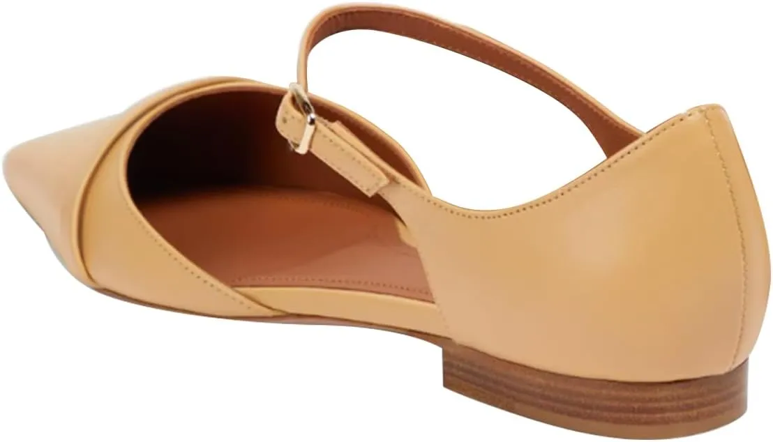 FSJ Women Closed Pointed Toe Flat Sandals with Strap Backless Slip On Cute Slides Ladies Casual Mules Comfortable Low heel Shoes Size 4-16 US