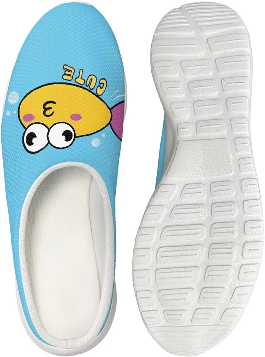 Garden Slip On Shoes for Women Mesh Garden Clogs Rubber Garden Loafers Outdoor Garden Sandals