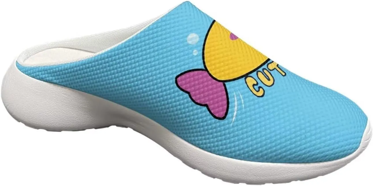 Garden Slip On Shoes for Women Mesh Garden Clogs Rubber Garden Loafers Outdoor Garden Sandals
