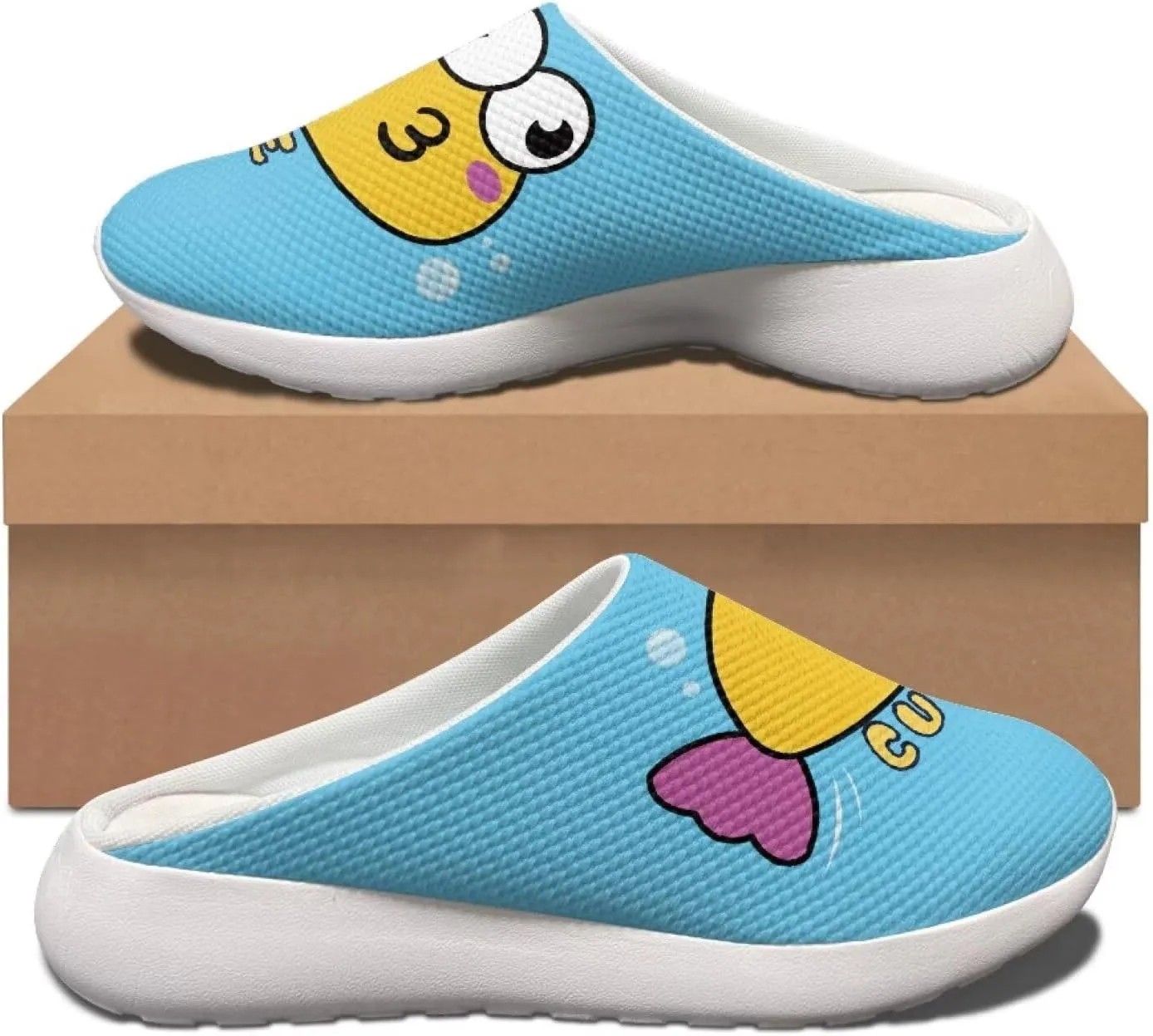 Garden Slip On Shoes for Women Mesh Garden Clogs Rubber Garden Loafers Outdoor Garden Sandals