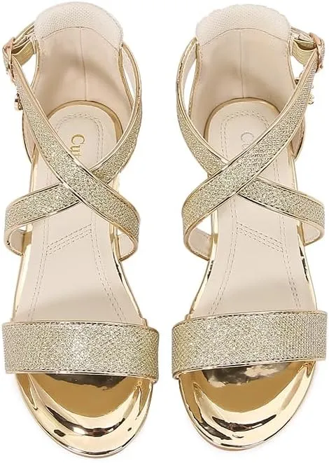 Girls Low Heel Chunky Sandals Wedding Dress Pumps Shoes