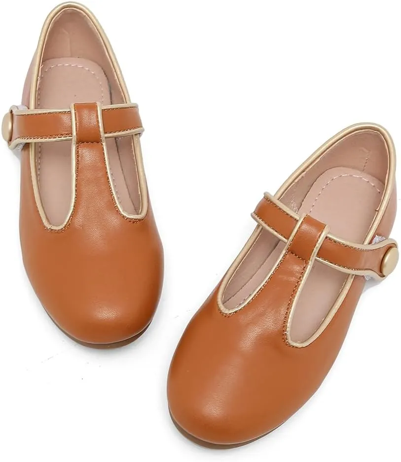 Girls Toddler Dress Shoes Ballet Mary Jane Flats for Baby Little Kids Girl