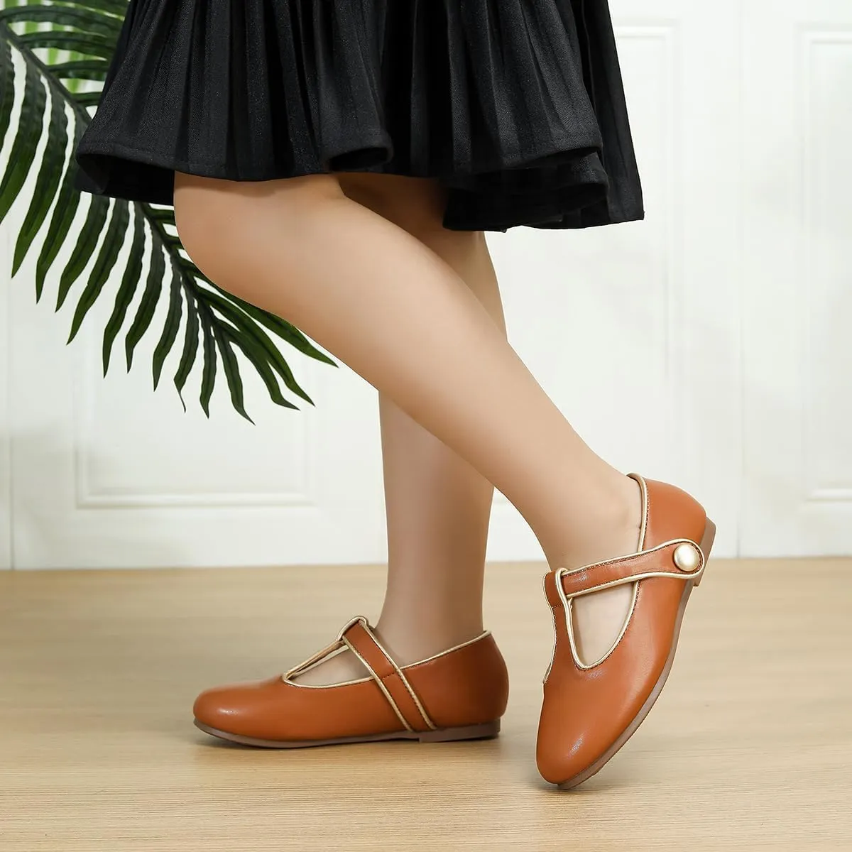 Girls Toddler Dress Shoes Ballet Mary Jane Flats for Baby Little Kids Girl