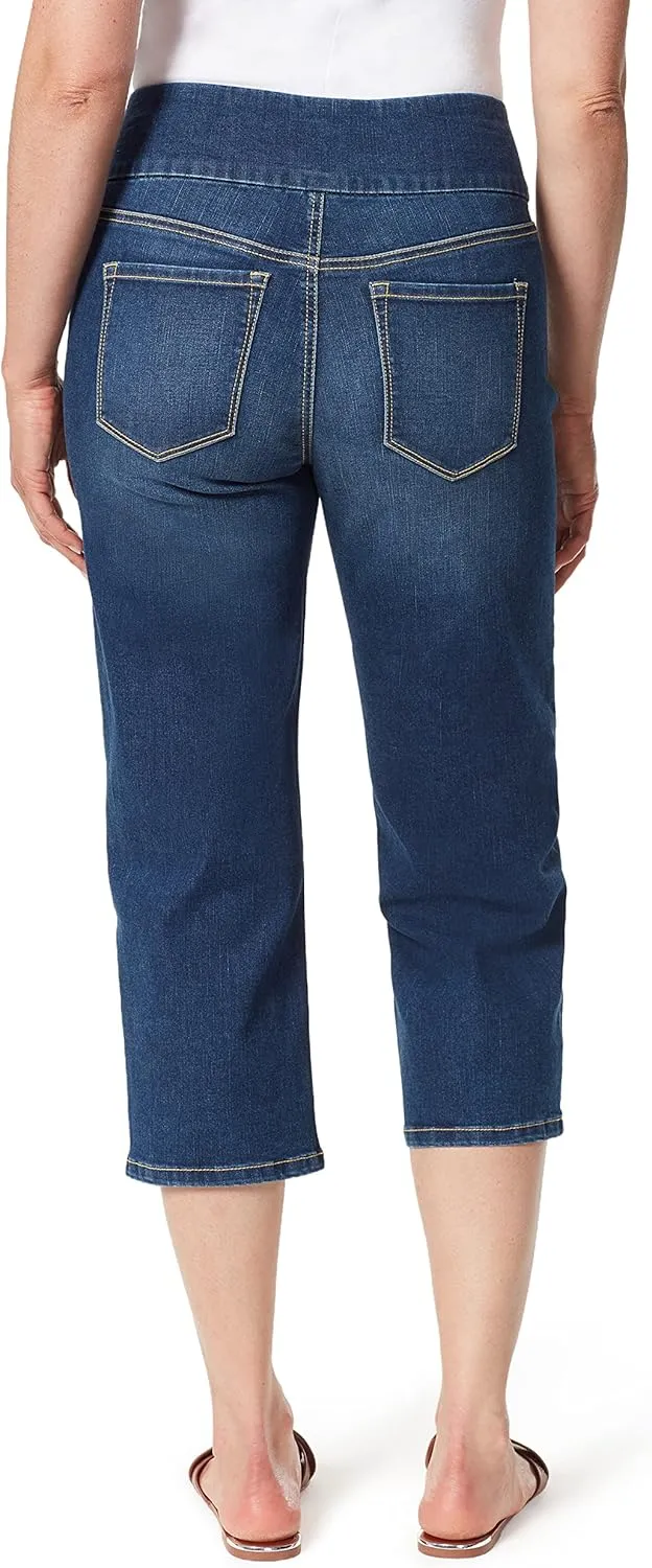 Gloria Vanderbilt Women's Amanda Pull on Capri Plus Size