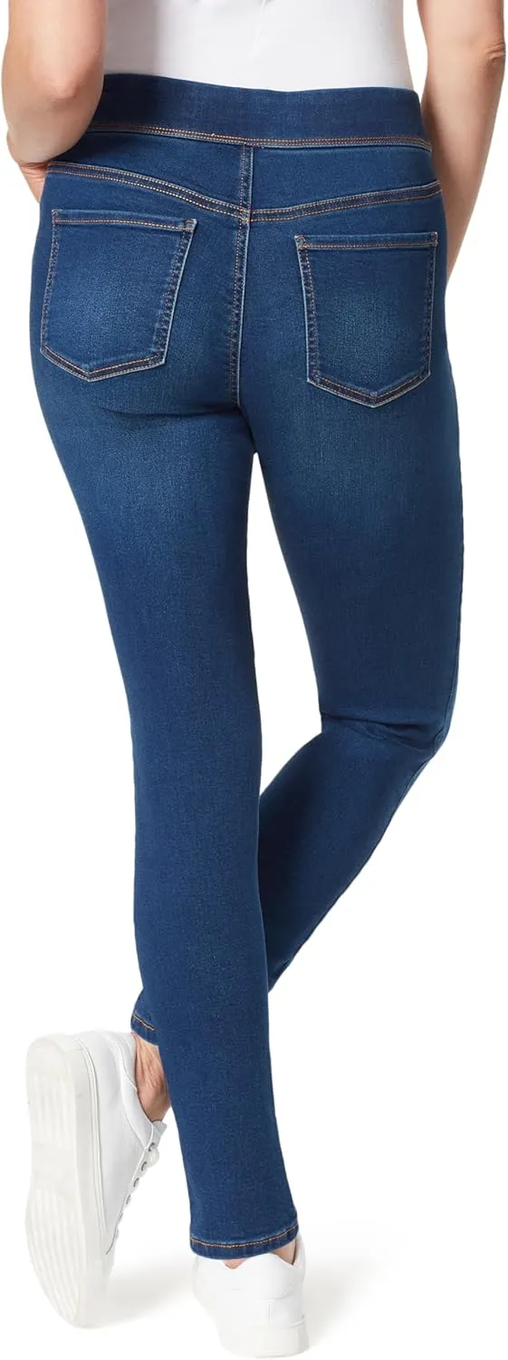 Gloria Vanderbilt Women's Amanda Pull on High Rise Jean Standard