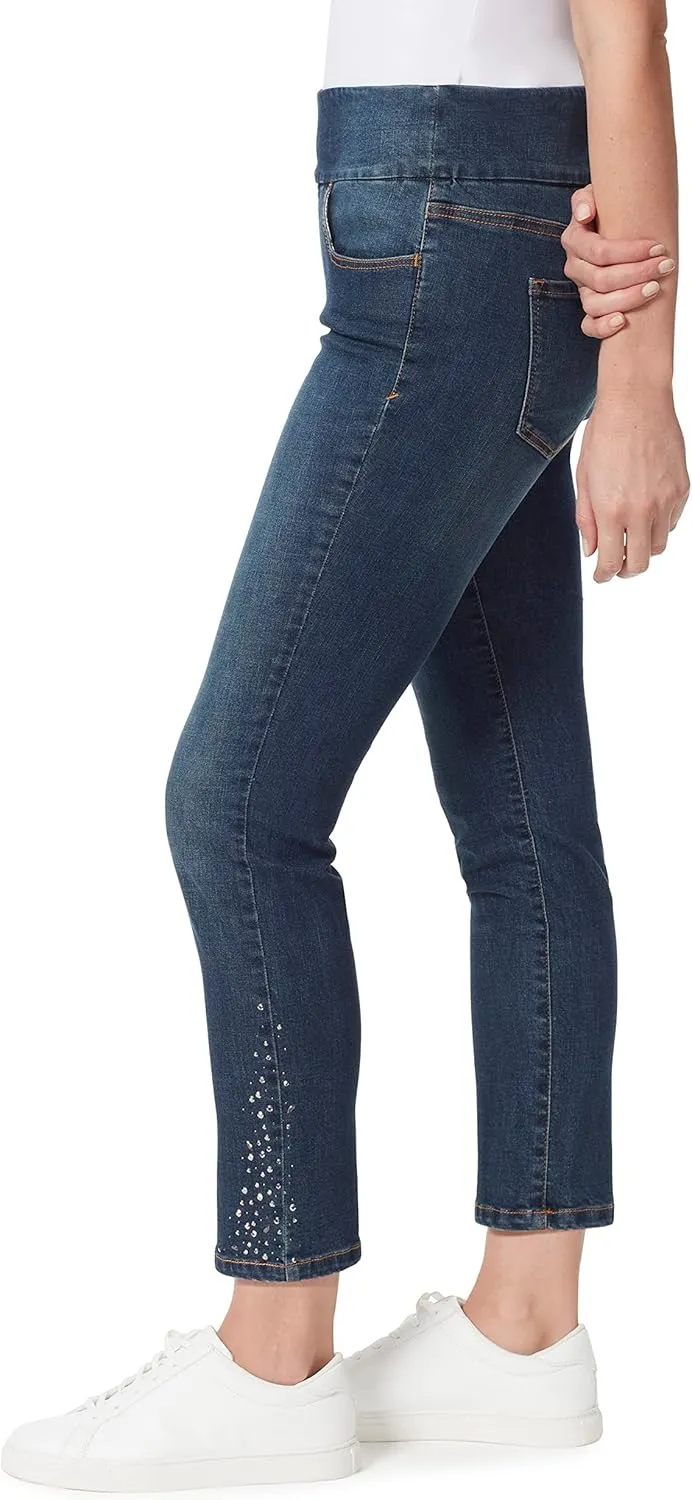 Gloria Vanderbilt Women's Amanda Pull on High Rise Jean Standard