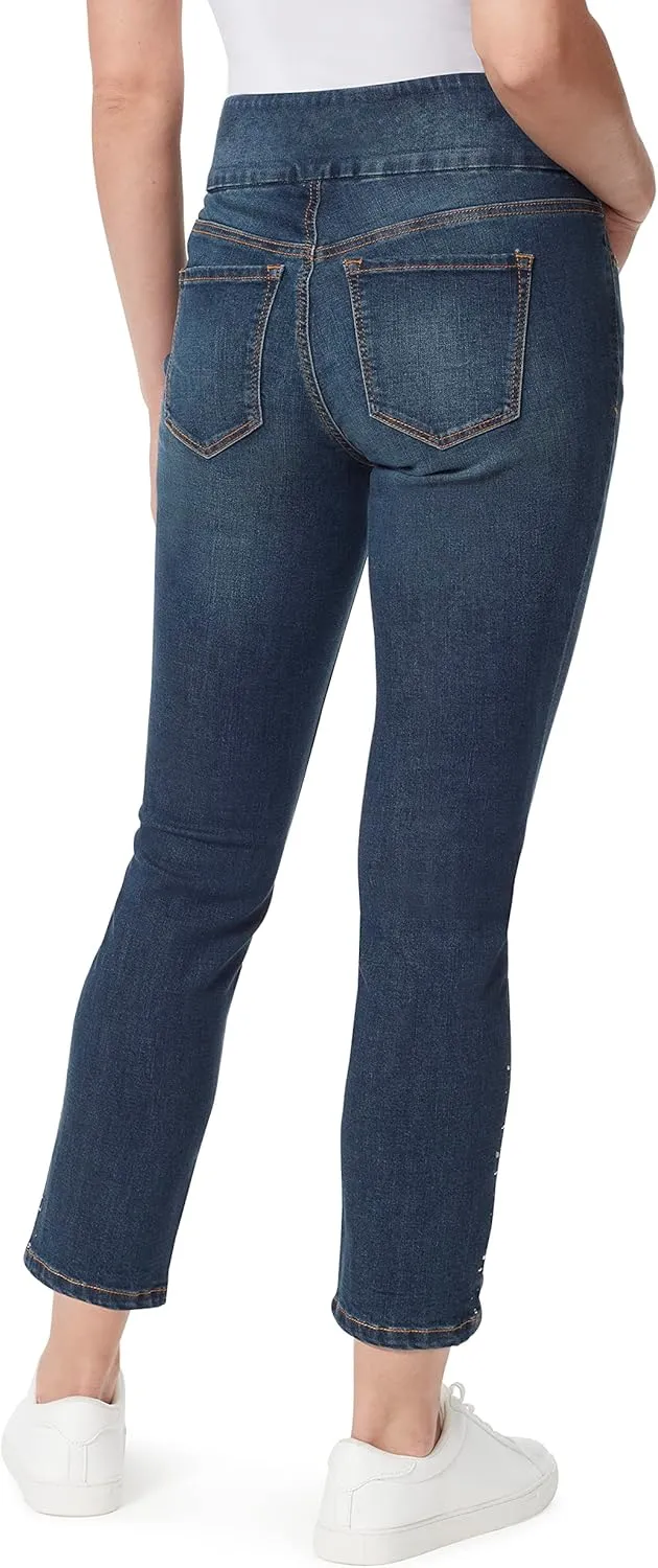 Gloria Vanderbilt Women's Amanda Pull on High Rise Jean Standard