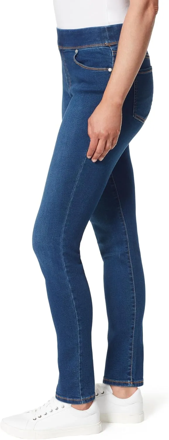 Gloria Vanderbilt Women's Amanda Pull on High Rise Jean Standard