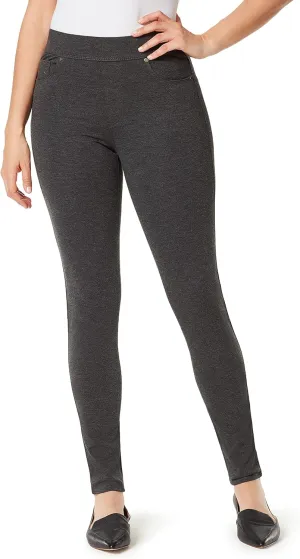 Gloria Vanderbilt Women's Avery Ponte Slim Pull on Pant