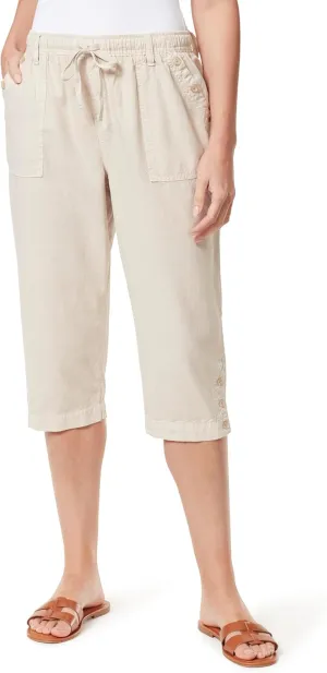 Gloria Vanderbilt Women's Hadlee Pull on Capri with High Rise and Drawstring Ties Standard